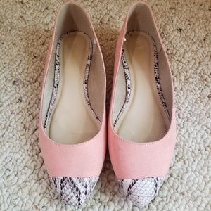 Old Navy Pink Snakeskin Shoes